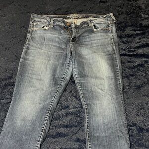 American Eagle Outfitters Women's Light Blue Skinny Jeans